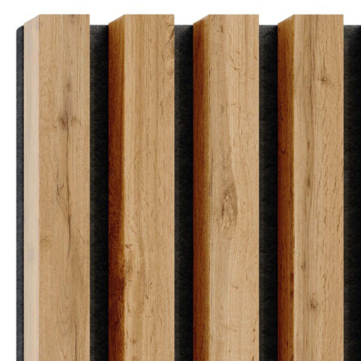 Pannelli Acustici Legno 244x60 cm Harmony Basic - Light Oak